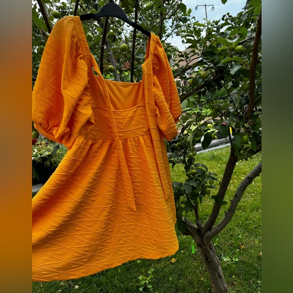 FREE PEOPLE Violet Mini Dress - Carrot Ginger - Size L - Picture 12 of 15